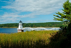 Doubling Point Light on Kennebec River in Maine